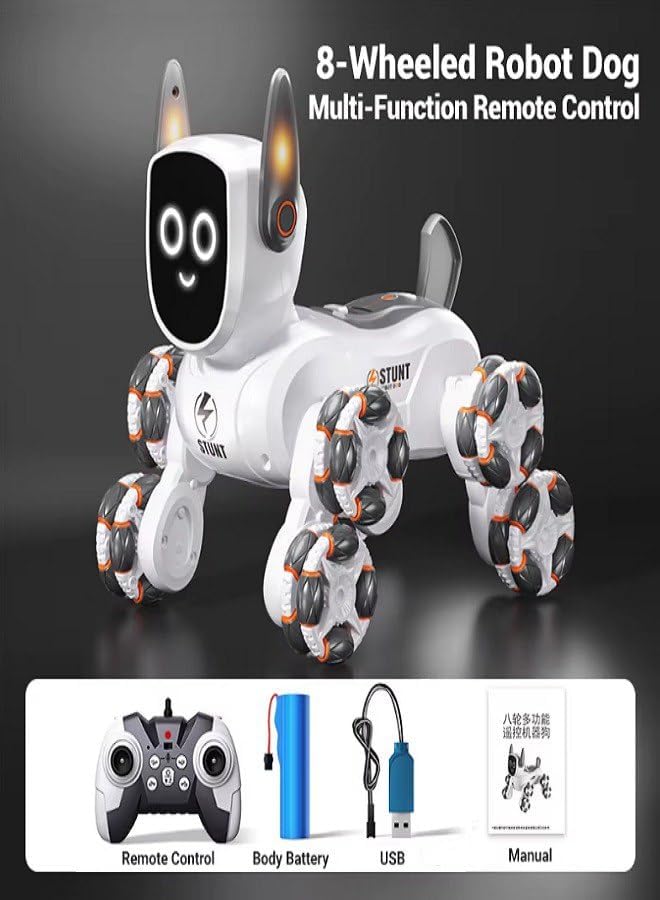 8‑Wheel Multi‑Functional RC Robot Dog Prime Mart