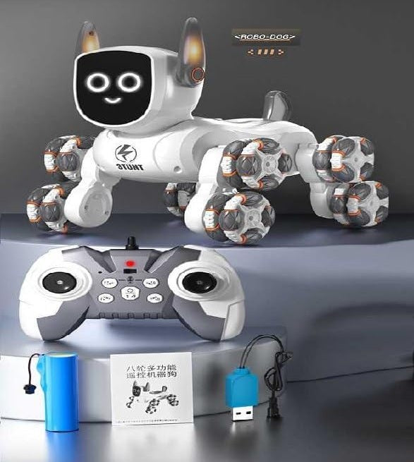 8‑Wheel Multi‑Functional RC Robot Dog Prime Mart